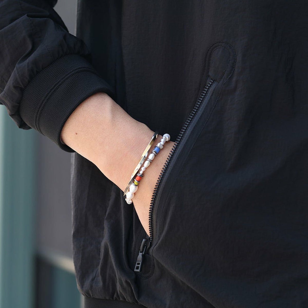 amp japan/アンプジャパン African bees x Pearl bracelet NHHK-422 