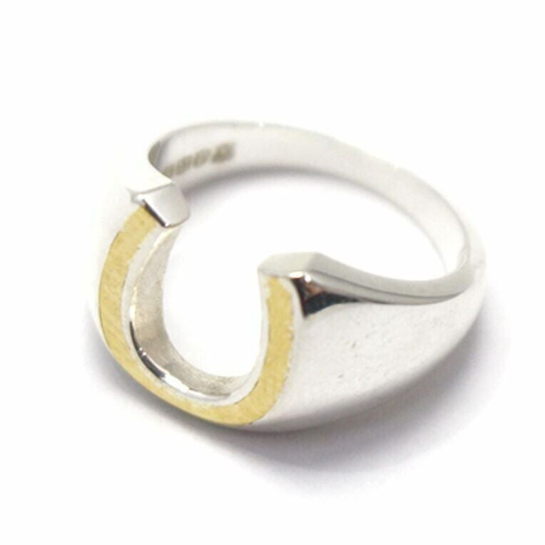 amp japan/アンプジャパン Brass Horseshoe Signet RG HYJK-244 国産
