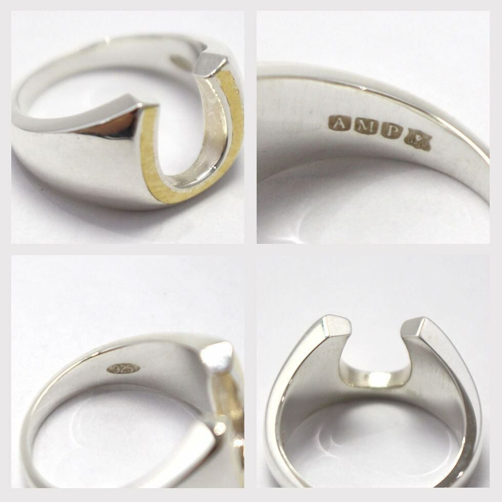amp japan/アンプジャパン Brass Horseshoe Signet RG HYJK-244 国産