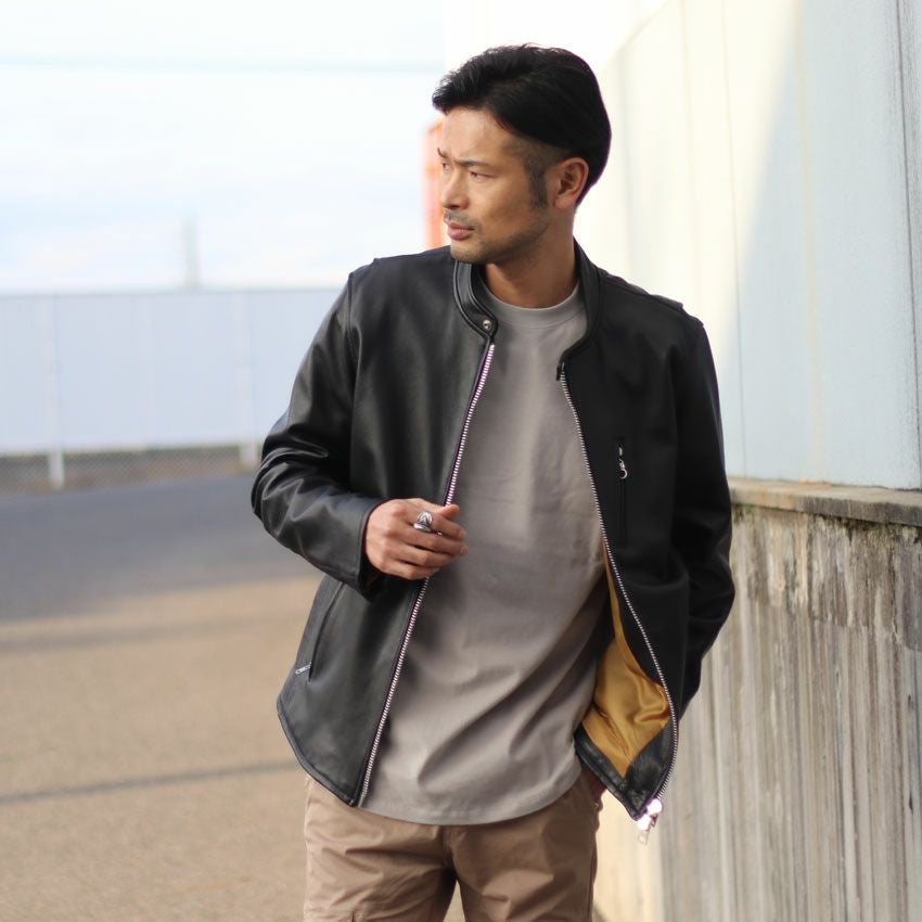 Retro Grade/レトログレード シープレザーシングルライダース 793 