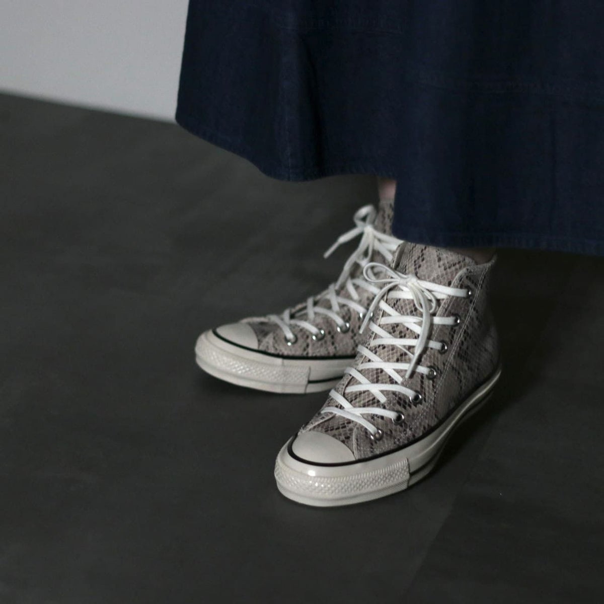 CONVERSE/コンバース LEATHER ALL STAR US PYTHON HI 31308210210 
