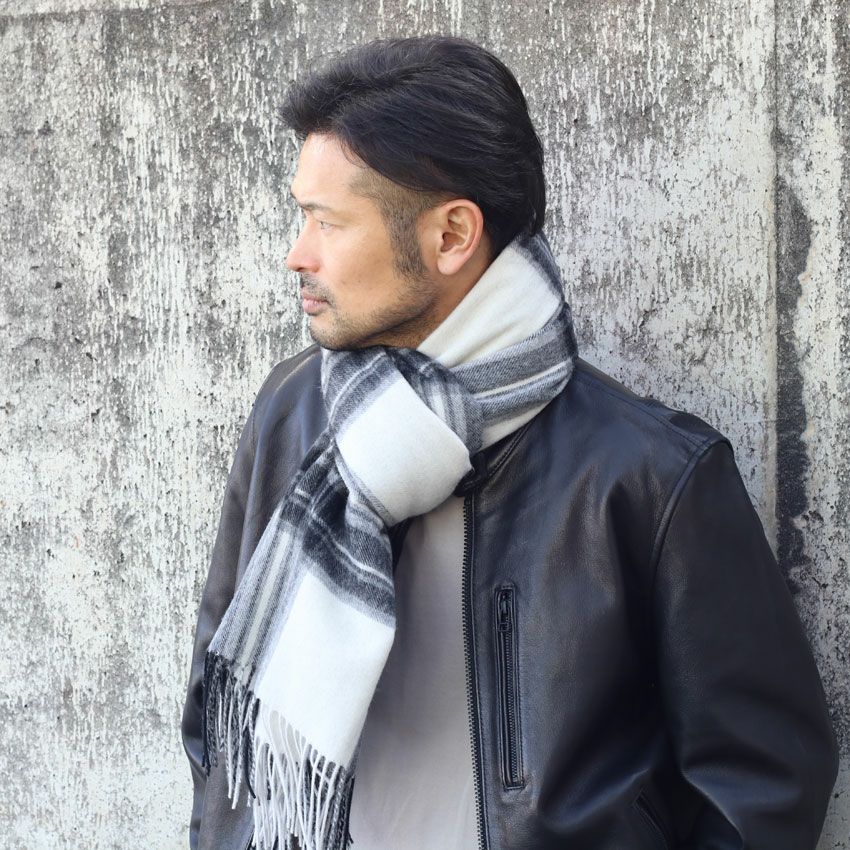 TWEEDMILL/ツイードミル tweedmill チェック柄マフラー ユニセックス