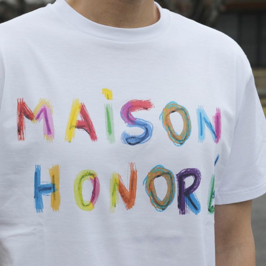 MAISON HONORE/メゾンオノレ カラフルロゴプリントTee Justine