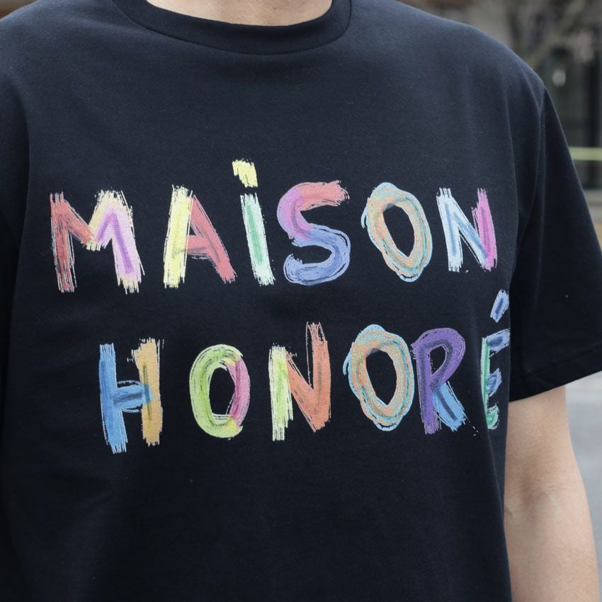 MAISON HONORE/メゾンオノレ カラフルロゴプリントTee Justine
