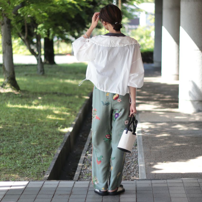 CLOCHE/クロッシェ モックフード綿ローンshortブルゾン 412-85714