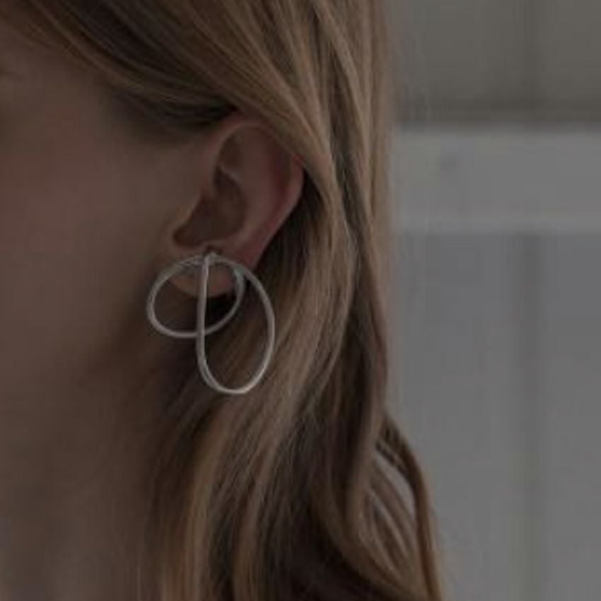 Sea'ds mara/シーズマーラ Graphical overlap [24A4-74E] earring