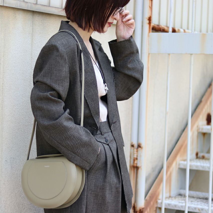 YAHKI/ヤーキ CROSS BODY BAG YH-656 ブラック ピュアグレー | Shunal