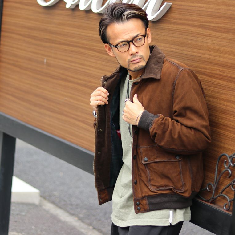 THE JACK LEATHERS/ジャックレザーズ スウェードジャケット JAK241-815 