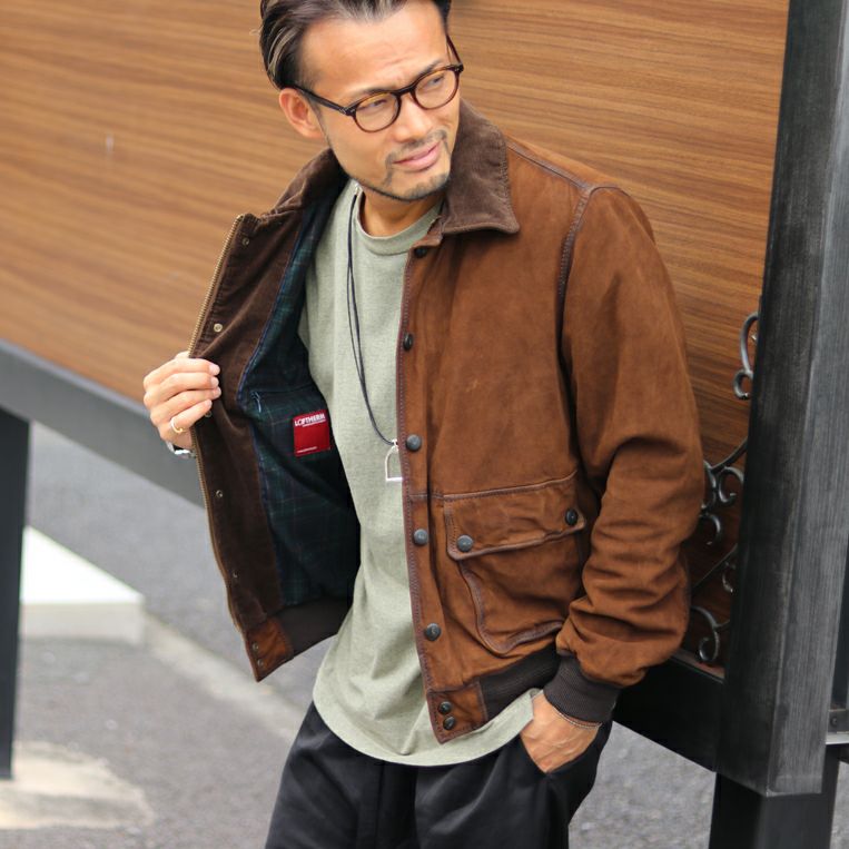 THE JACK LEATHERS/ジャックレザーズ スウェードジャケット JAK241-815