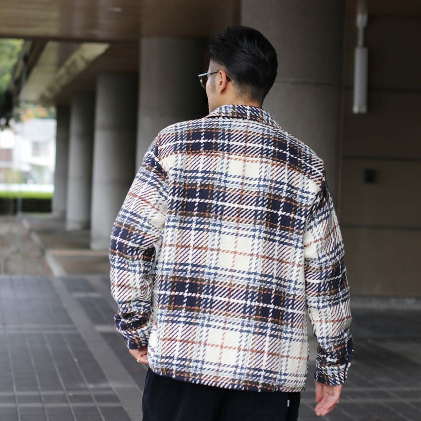 wax london/ワックスロンドン チェック柄ホワイティングオーバーシャツ