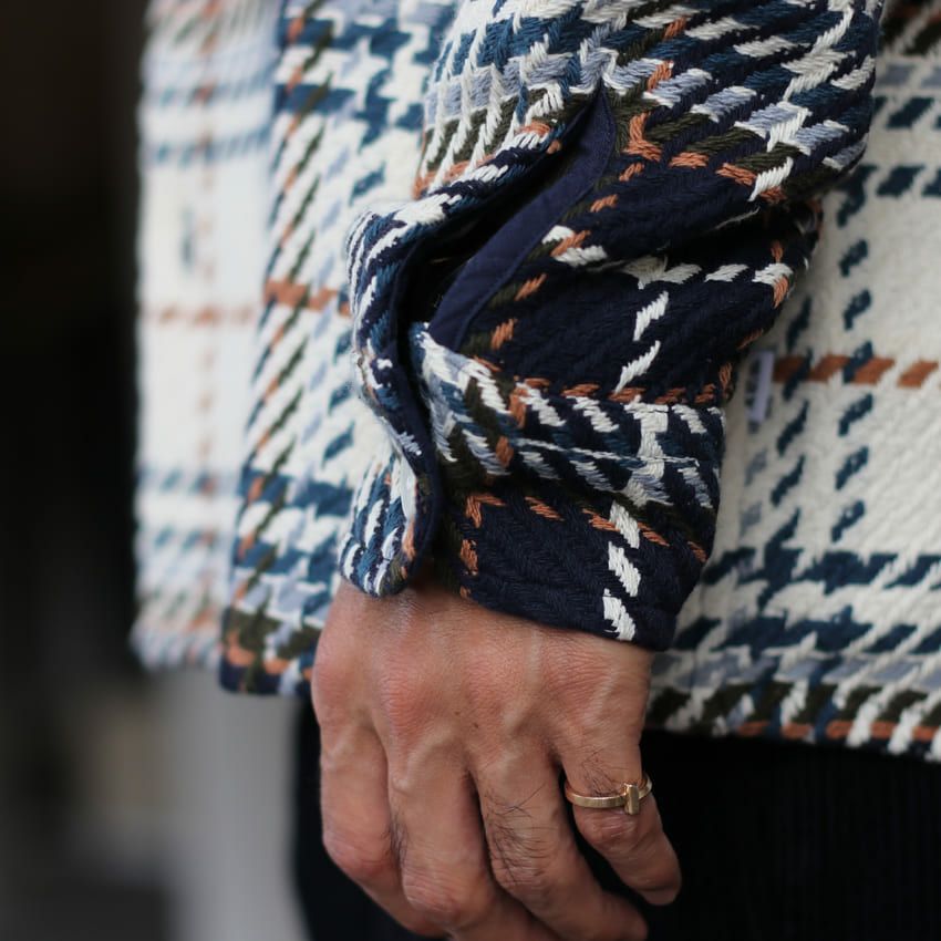 wax london/ワックスロンドン チェック柄ホワイティングオーバーシャツ