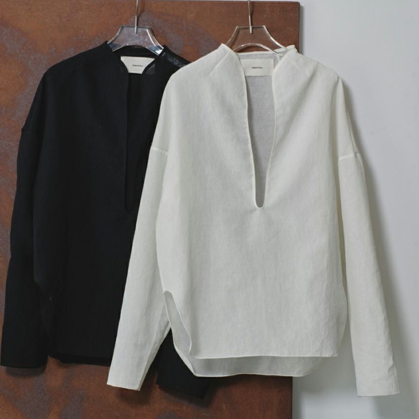 TODAYFUL /トゥデイフル Slub Slit Shirts 12510411 シアートップス V