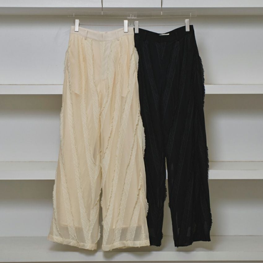 TODAYFUL /トゥデイフル Sheer Jacquard Trousers 12510705 ジャガード