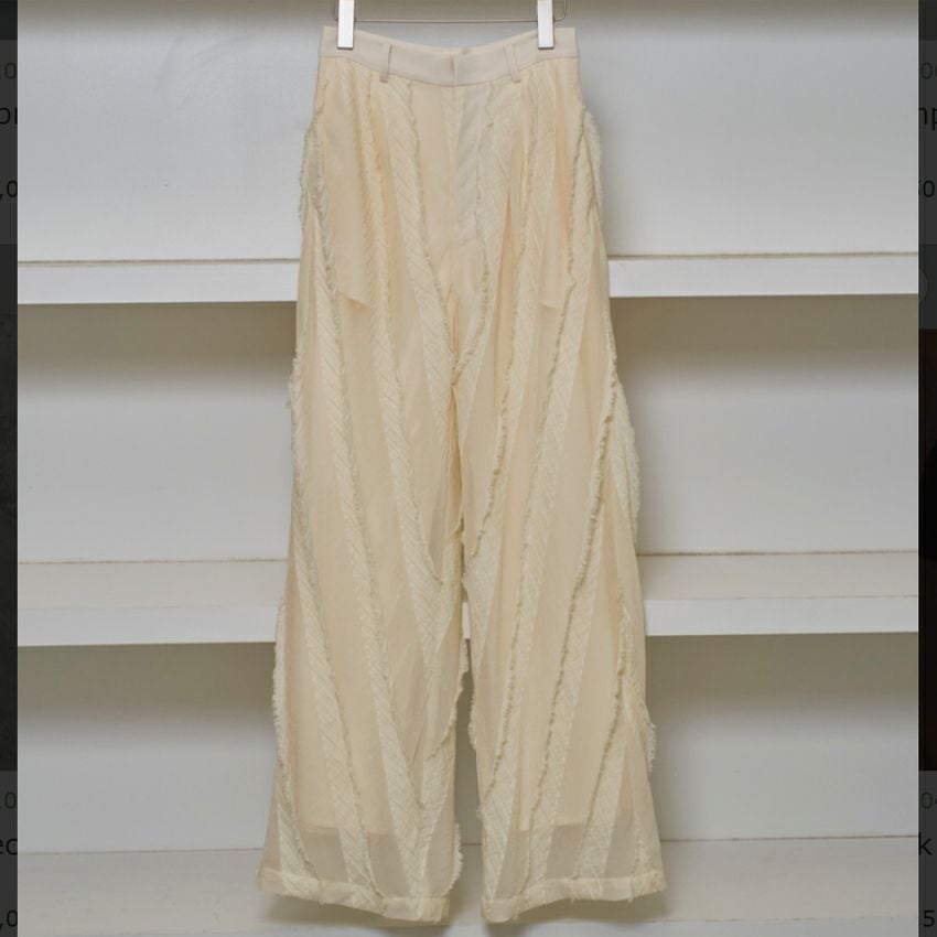 TODAYFUL /トゥデイフル Sheer Jacquard Trousers 12510705 ジャガード