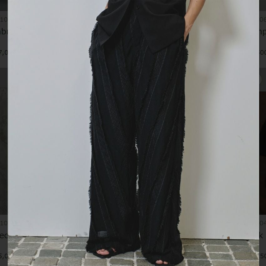 TODAYFUL /トゥデイフル Sheer Jacquard Trousers 12510705 ジャガード