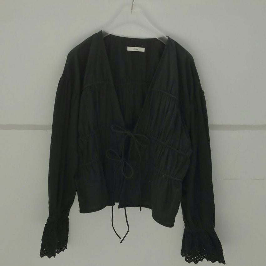 anuke/アンヌーク Vneck Lace Blouse 62510408 シャツ ブラウス V