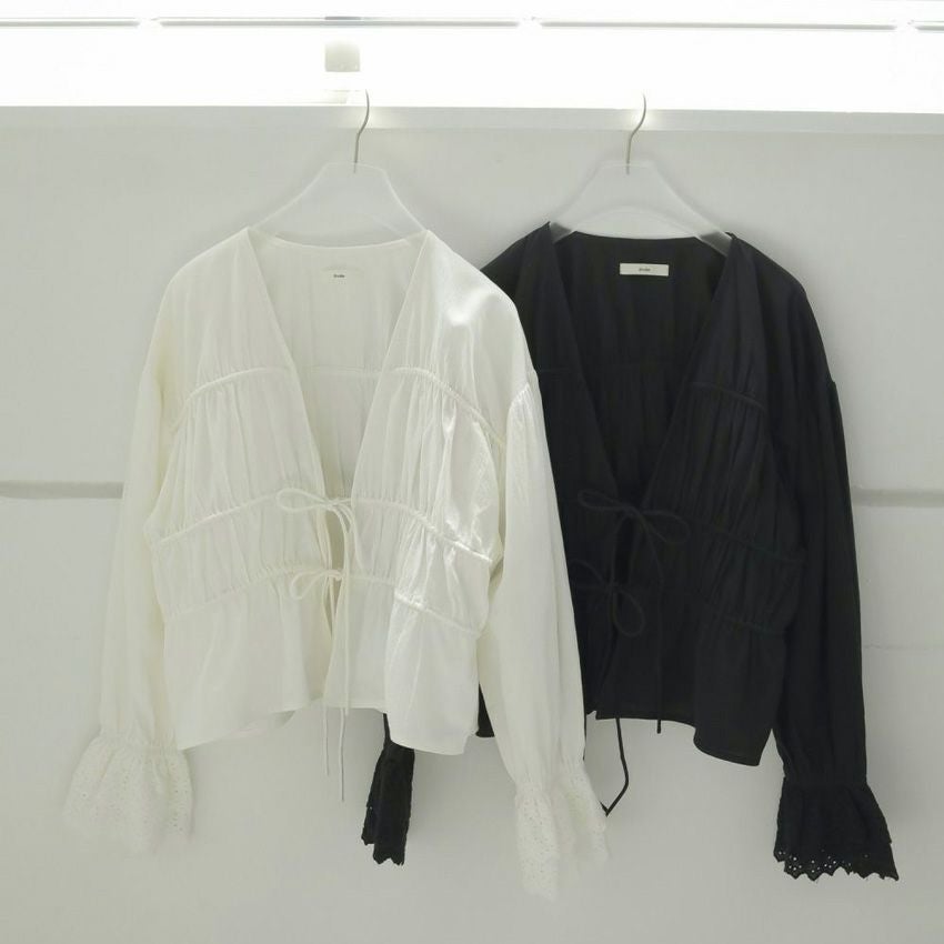 anuke/アンヌーク Vneck Lace Blouse 62510408 シャツ ブラウス V