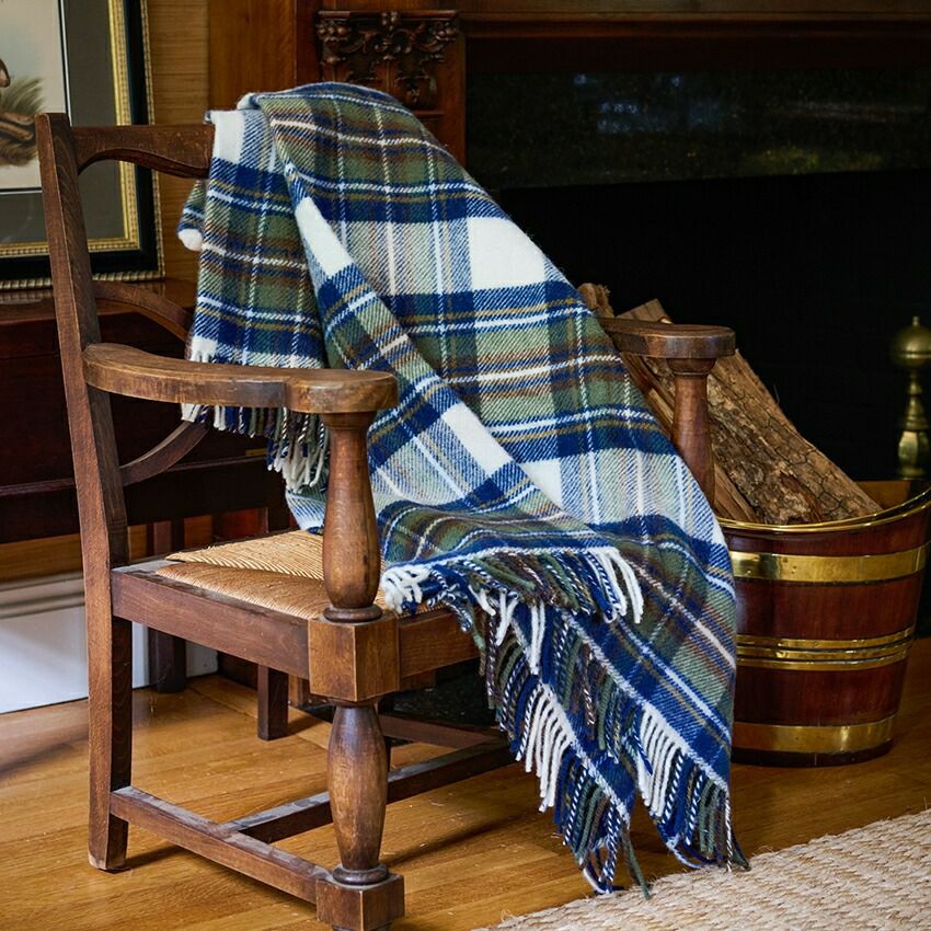 TWEEDMILL/ツイードミル ピュアニューウール ブランケット ラグ Throws
