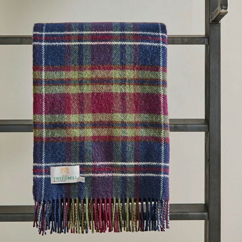 TWEEDMILL/ツイードミル ピュアニューウール ブランケット ラグ Throws
