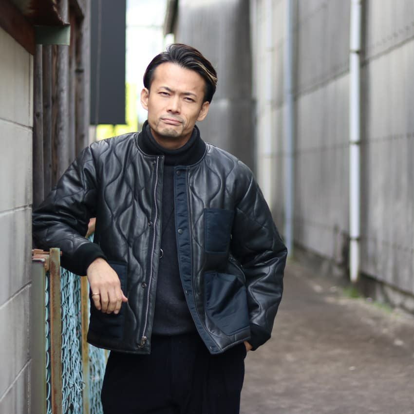 Schott/ショット ラムレザーキルティングショートジャケット
