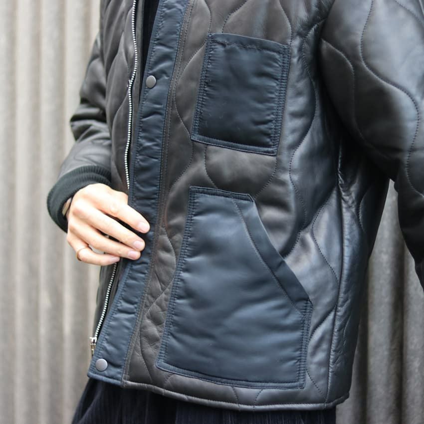 Schott/ショット ラムレザーキルティングショートジャケット