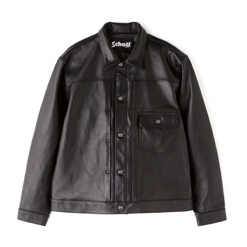 Schott ショット シープレザー 1st トラッカージャケット 782-3950128