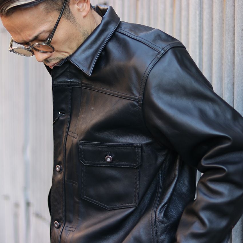 Schott ショット シープレザー 1st トラッカージャケット 782-3950128