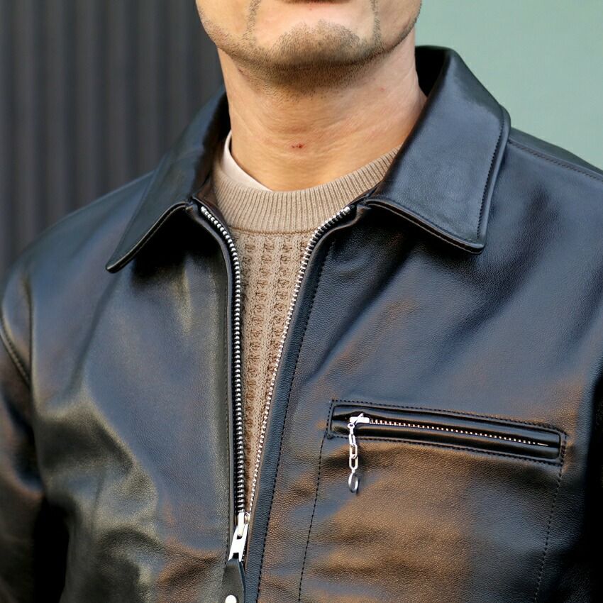 Schott/ショット レザートラッカージャケット 782-3950120 ブラック