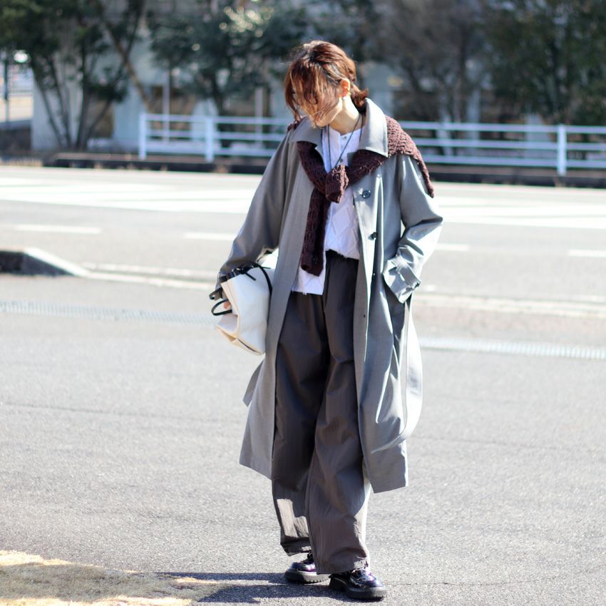 anuke/アンヌーク Soutiencollar Raglan Coat 62510002 ロングコート