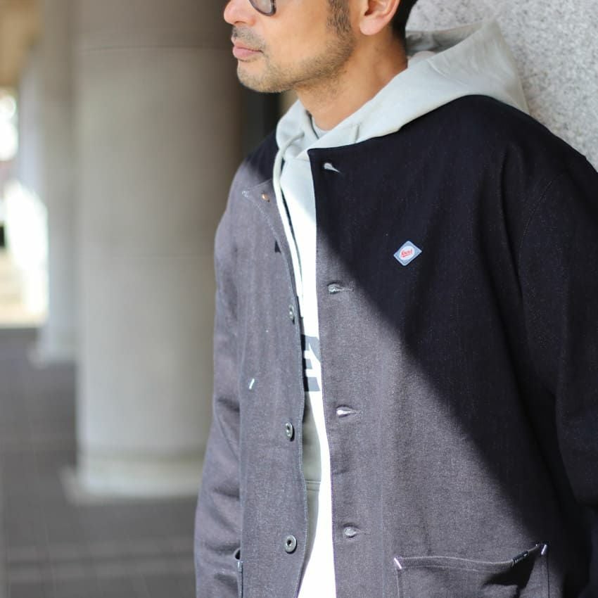 ROARK REVIVAL/ロアークリバイバル ノーカラーデニムシャツ RJJ1104