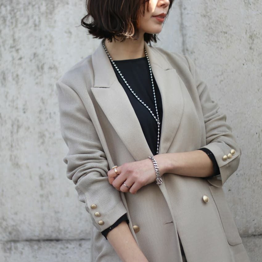 Dignite Collier/ディニテコリエ メッシュテーラードジャケット TK