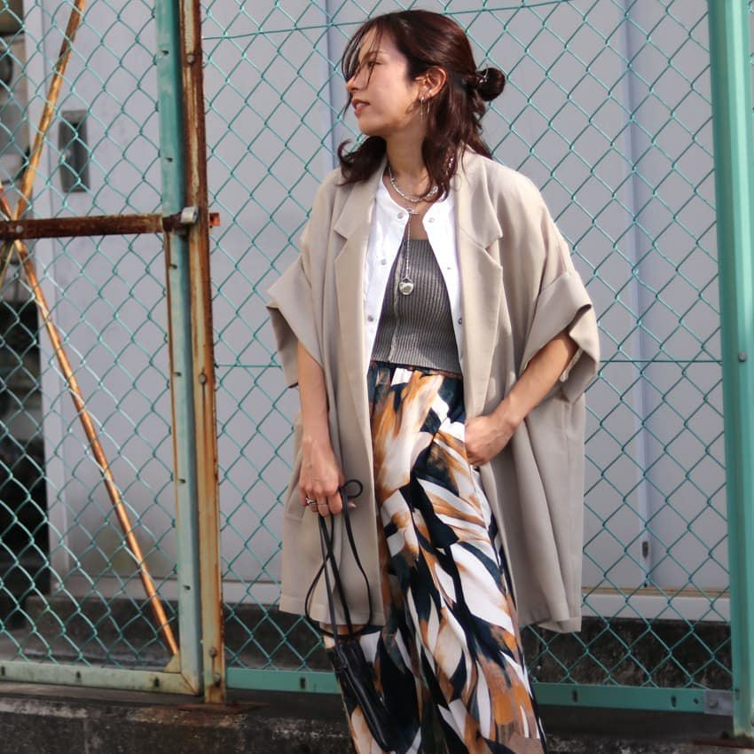 Dignite Collier/デニテコリエ TK-80255252 メッシュ半袖ジャケット