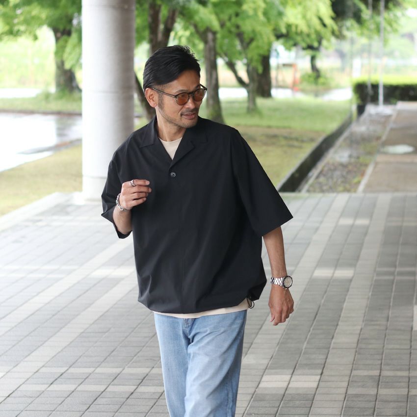 FORTUNA HOMME/フォルトゥナオム ECOTECH OpenCollar PulloverShirts