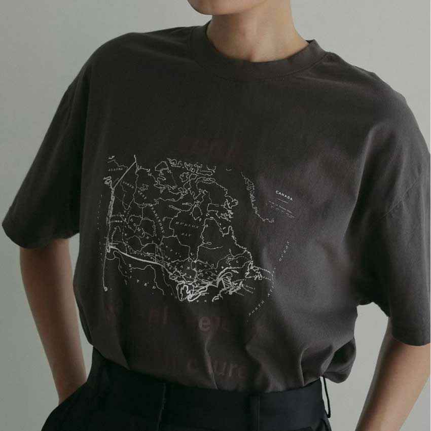 anuke/アンヌーク Oversize Print T-shirts 62510619 ロゴTシャツ