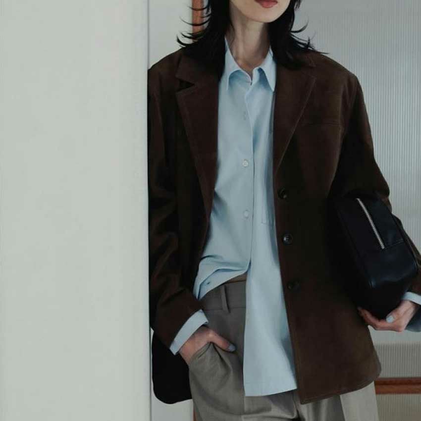 anuke/アンヌーク Eco Suede Jacket 62520102 スエード ジャケット 