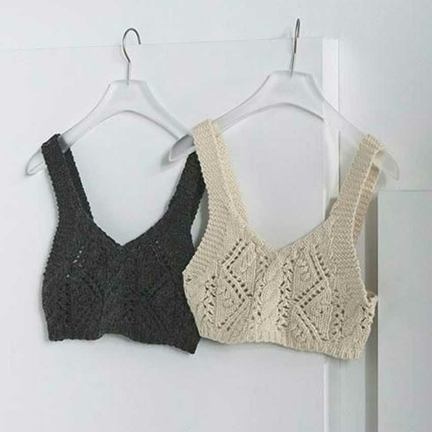 anuke/アンヌーク Cable Knit Bustier 62520506 ビスチェ | Shunal