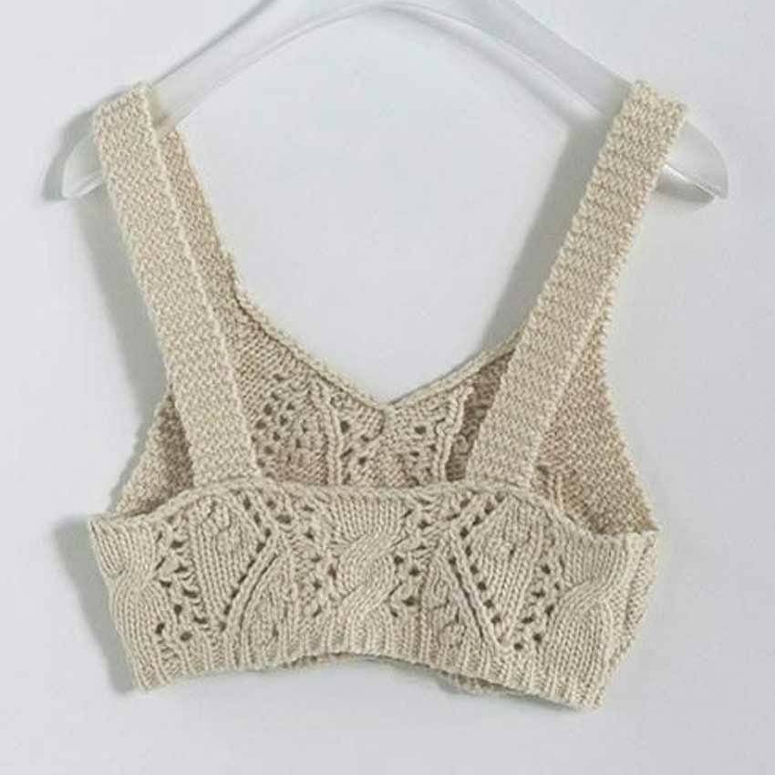 anuke/アンヌーク Cable Knit Bustier 62520506 ビスチェ | Shunal