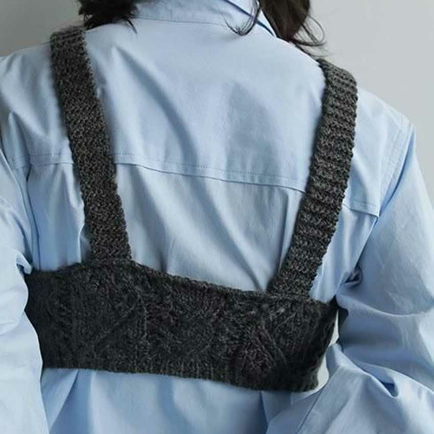 anuke/アンヌーク Cable Knit Bustier 62520506 ビスチェ | Shunal