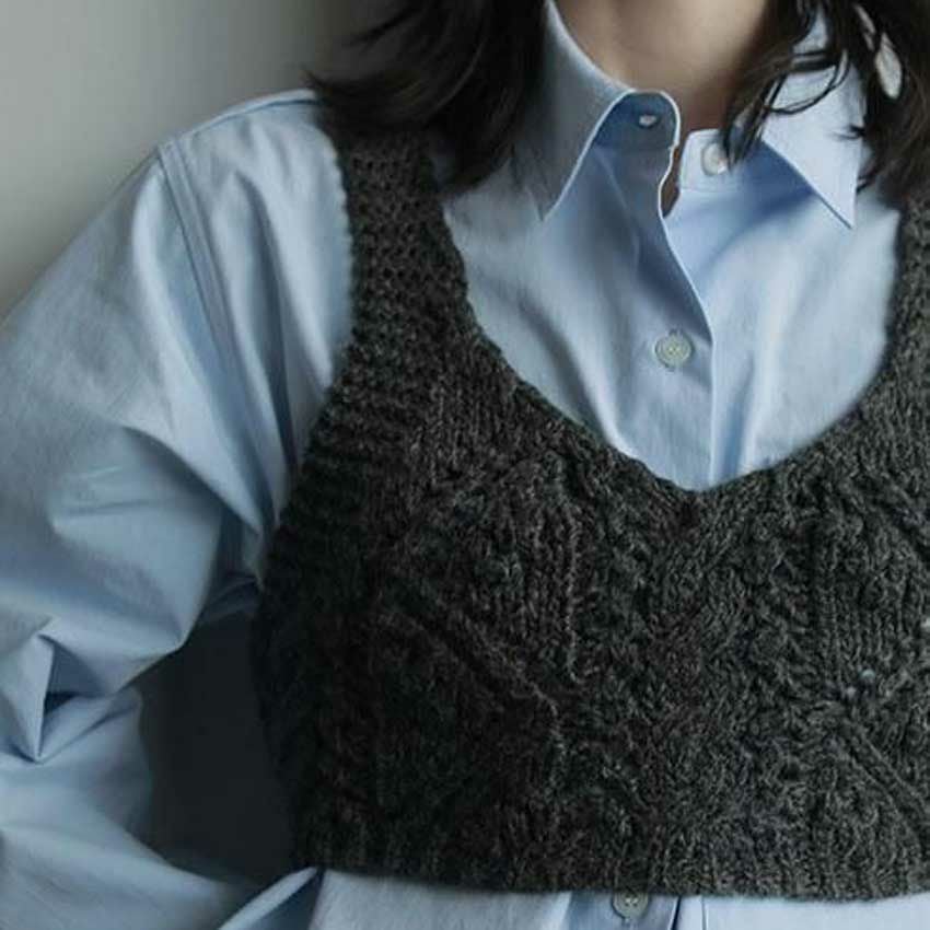 anuke/アンヌーク Cable Knit Bustier 62520506 ビスチェ | Shunal