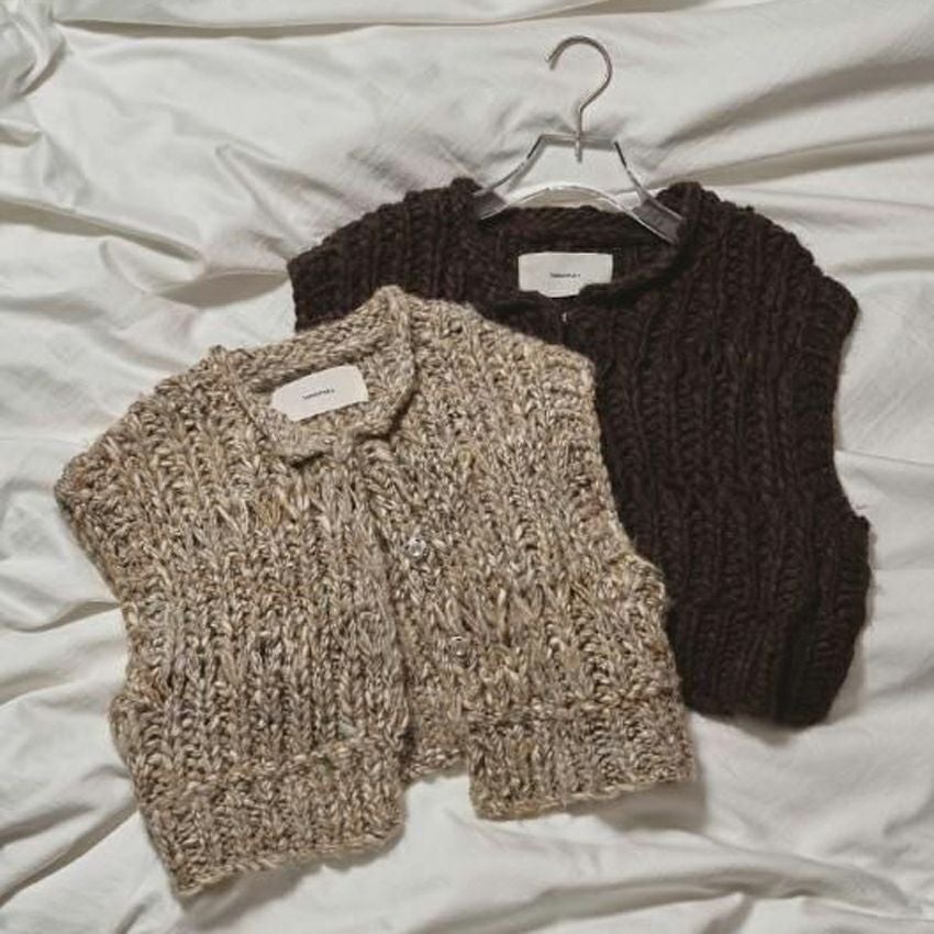 トップス TODAYFUL Mix Handknit Vest TODAYFUL/トゥデイフル Mix Handknit Vest ミックスハンドニットベスト