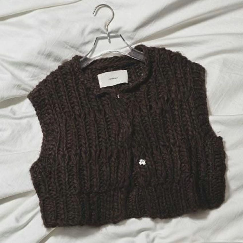 TODAYFUL/トゥデイフル Mix Handknit Vest ミックスハンドニットベスト