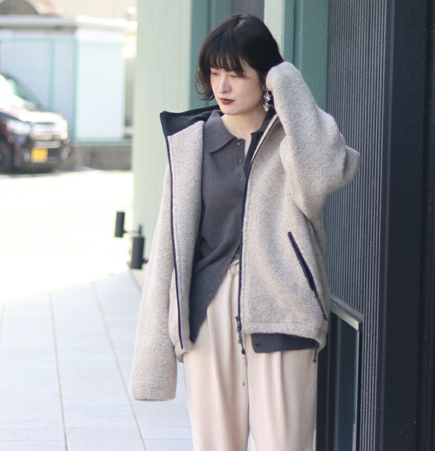TODAYFUL/トゥデイフル Wool Boa Zip Jacket ウールボアジップ