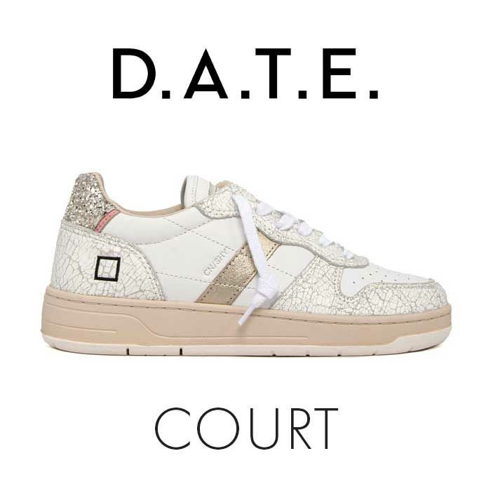 D.A.T.E/デイト COURT SHINY WHITE-GLITTER PLATINUM CR-SH-GP 