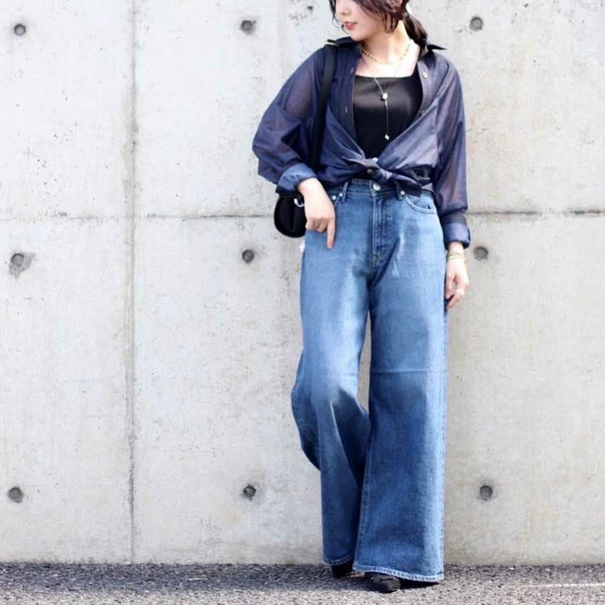 YANUK/ヤヌーク ルーズバギー KATE 57152082 ケイト ルーズ インディゴ