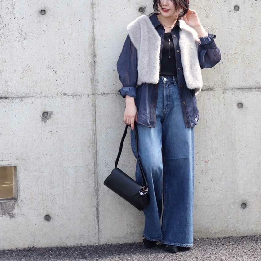 YANUK/ヤヌーク ルーズバギー KATE 57152082 ケイト ルーズ インディゴ