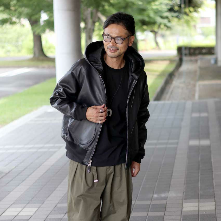 Schott/ショット LEATHER HOOED JACKET 782-5950055 レザージャケット