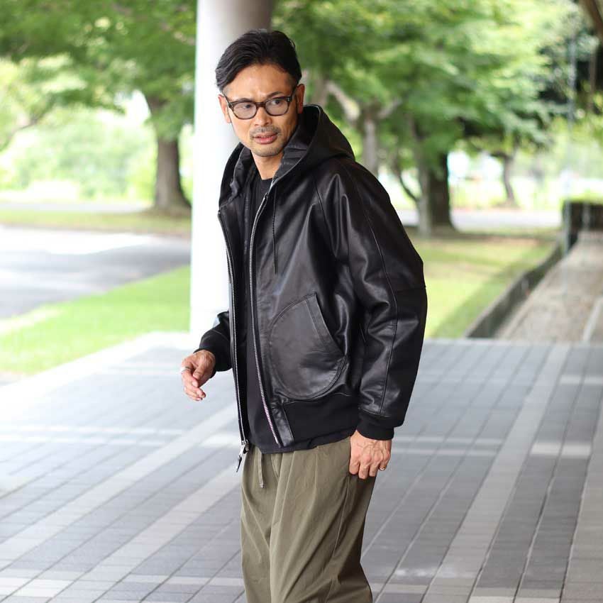 Schott/ショット LEATHER HOOED JACKET 782-5950055 レザージャケット