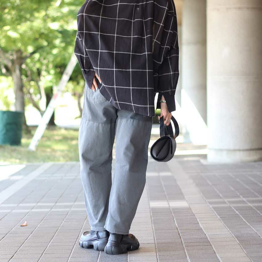 Dignite Collier/ディニテコリエ ガーメントダイ切替パンツ IN