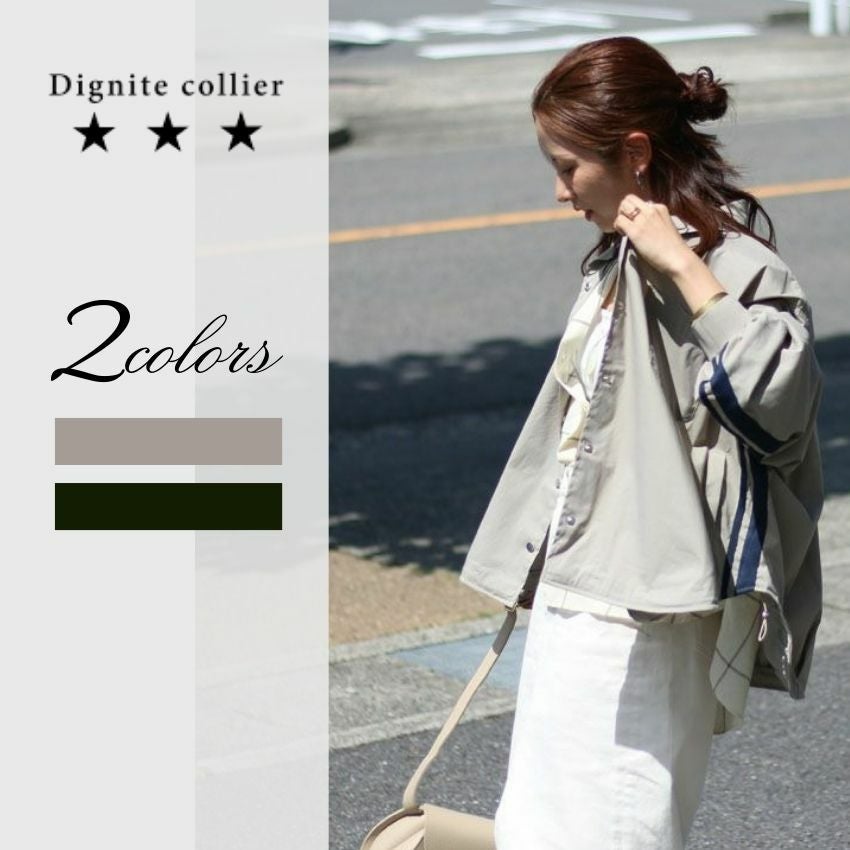 Dignite Collier/ディニテコリエ サイドラインシャツ IN-80256120 長袖 