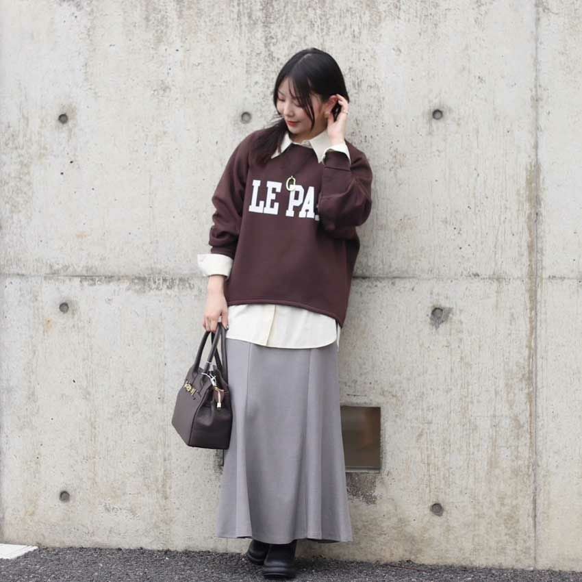 CLOCHE/クロシェ ダンボールロゴトレーナー 550-85031 スウェット
